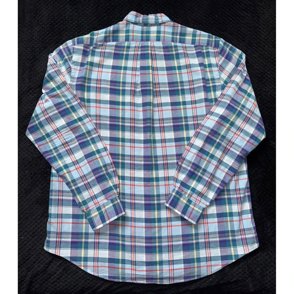 Ralph Lauren Men's Classic Fit Plaid Button Down Shirt‎ Long Sleeve Size X-Large